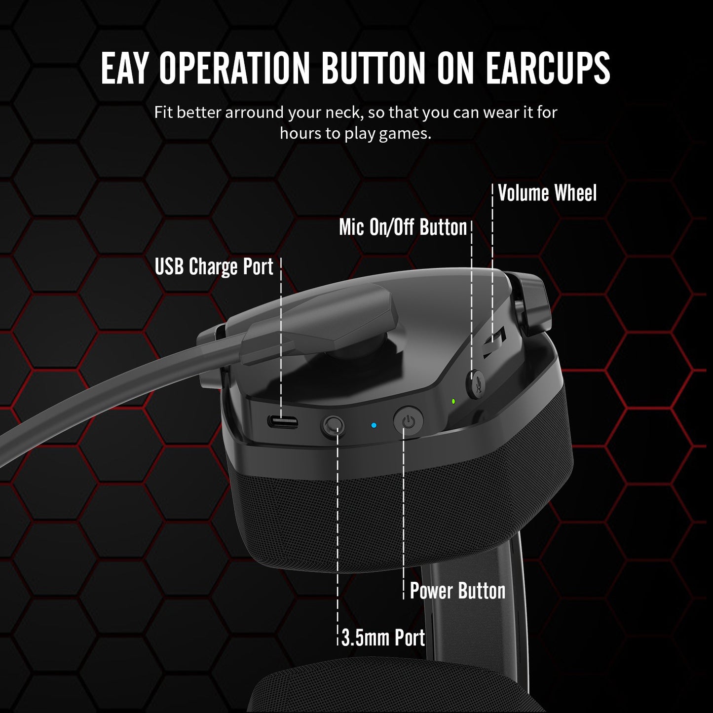 Wireless Game Headset Head-mounted Noise Reduction