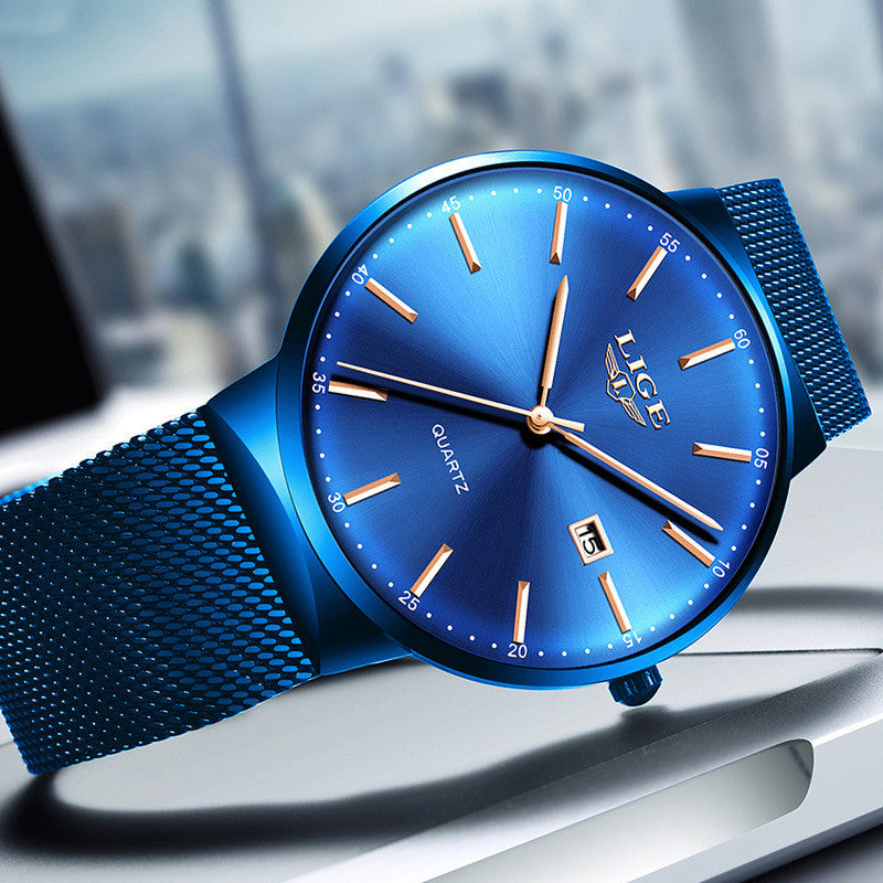 Cool Ultra-thin Waterproof Mesh Strap Watch