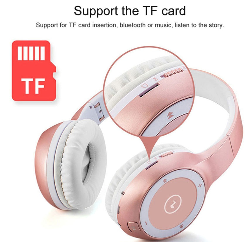 T8 Stereo Headset Bluetooth Headset HIFI Sports MP3 Card Wireless Phone Headset 4.0 Headphones