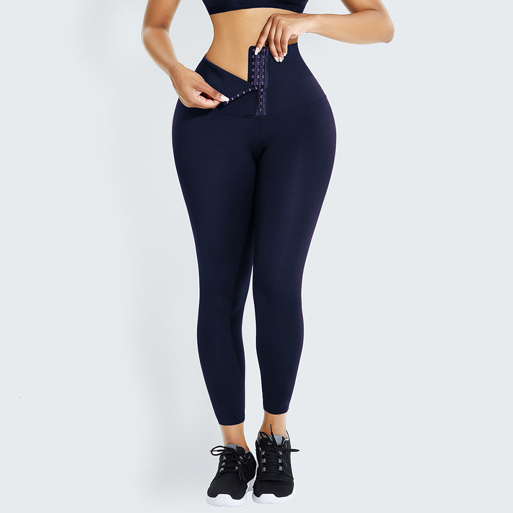 Double Breasted European And American Yoga Corset Leggings