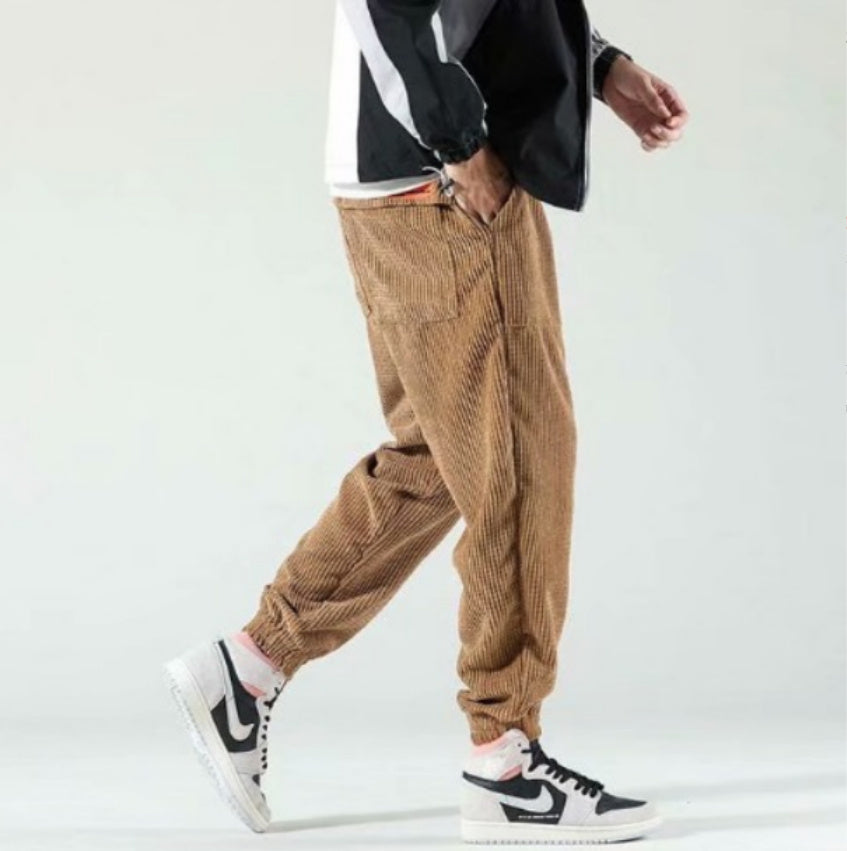 Autumn And Winter Corduroy Men's Pants Ankle-tied